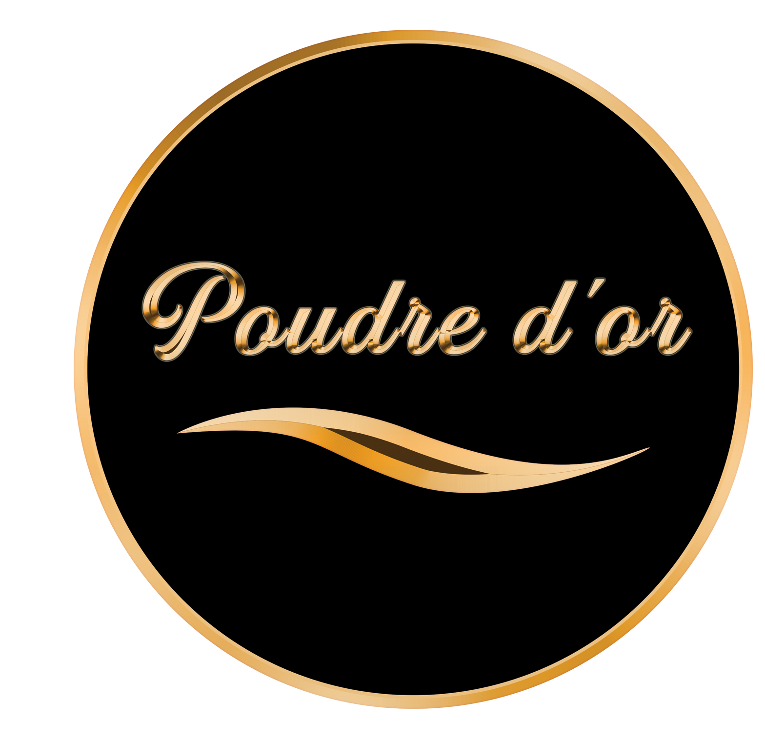 Logo poudre d'or